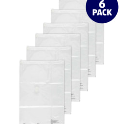 Standard White Vacuum Bag 6 Pack