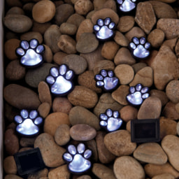 Solar Paw Print Stakelights