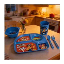 Kids’ PAW Patrol Blue Tableware Set - 5 Pieces