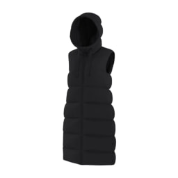Ladies’ Black Longline Padded Gilet