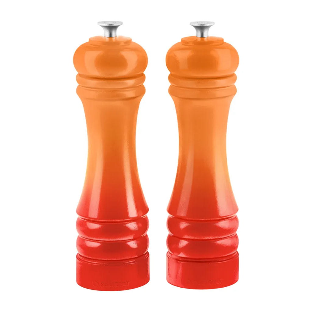 Orange Salt and Pepper Mill Set - 2 Pieces