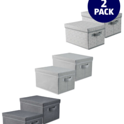 Foldable Storage Boxes with Lids