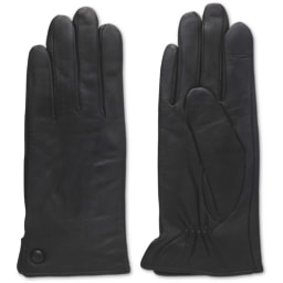 Ladies' Buttoned Leather Gloves