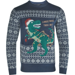 Men's T-Rex Christmas Jumper