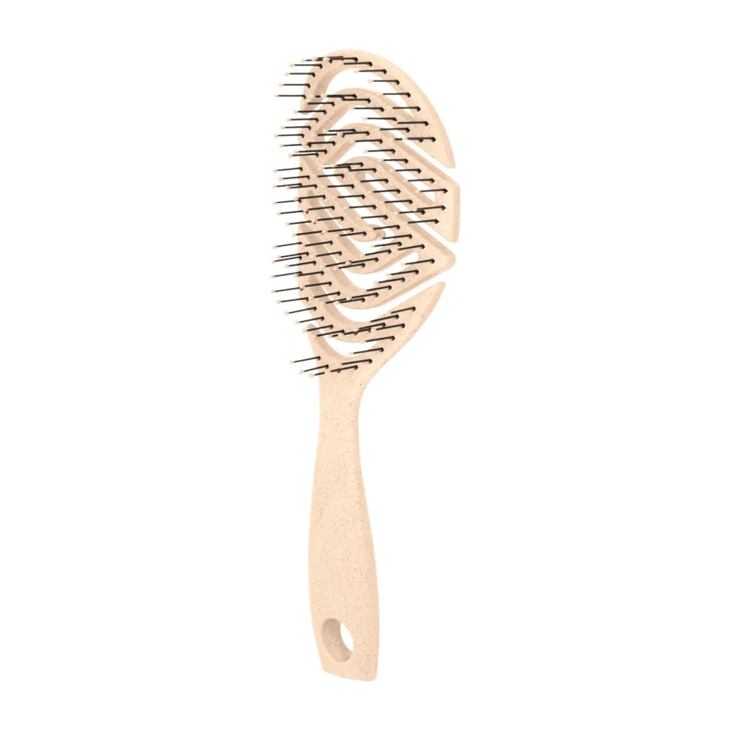 Beige Straw Hairbrush