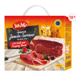 Sol & Mar Spanish Air Dried Ham with Knife & Chopping Board