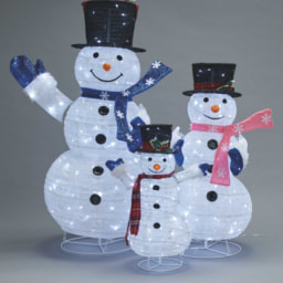 Pop-Up Snowman Family