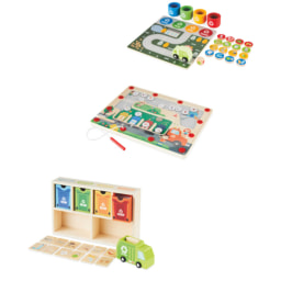 Wooden Recycling Games Set