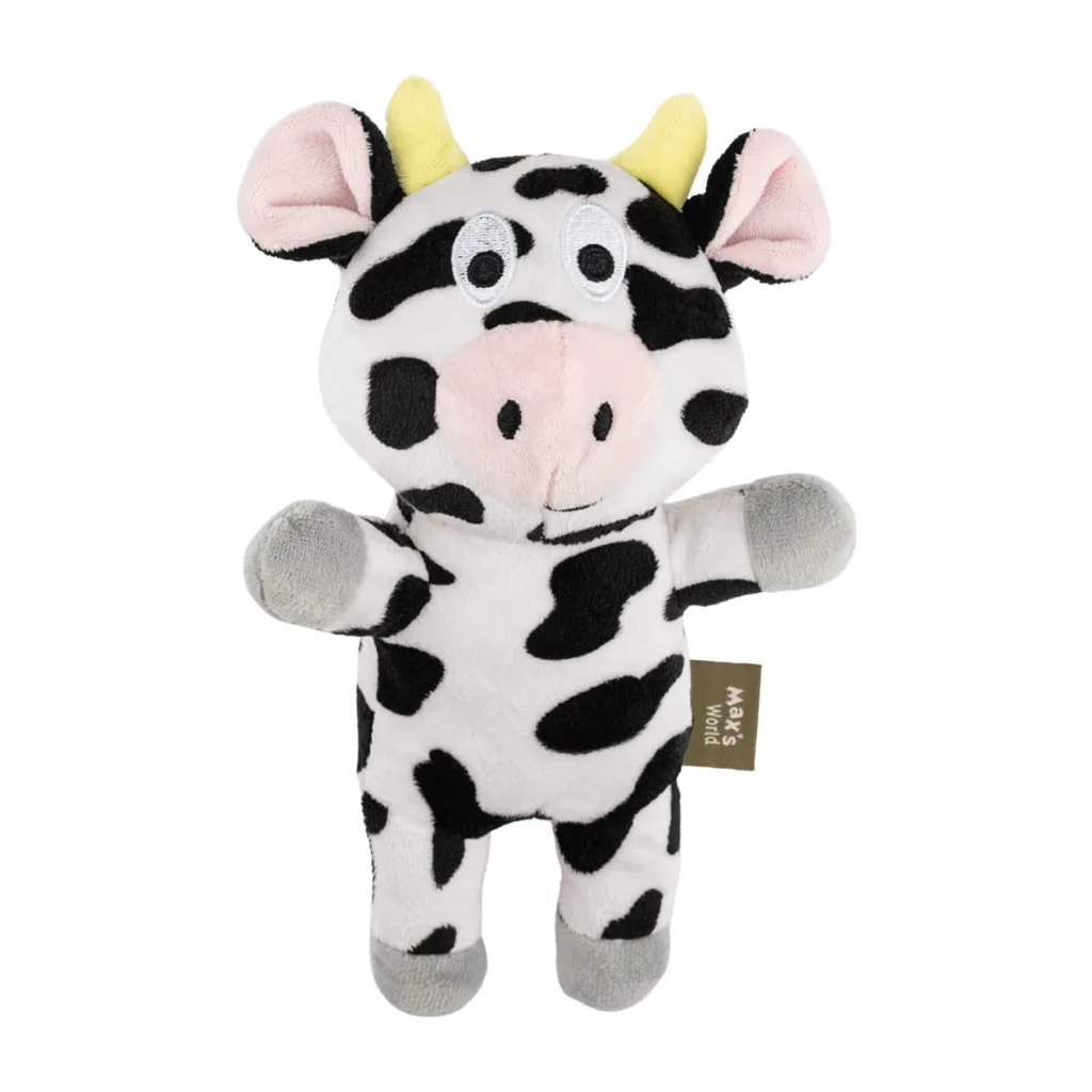 Plush Cow Dog Toy