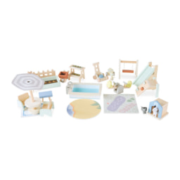 Little Town Wooden Dolls Outdoor Set