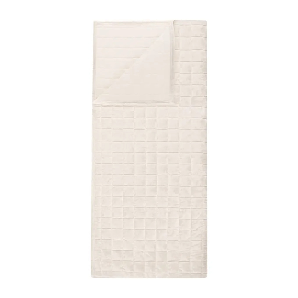 Cream Velour Bedspread