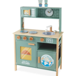 Little Town Wooden Green Toy Kitchen