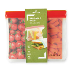6 Pack Large Reusable Snack Bags