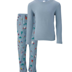 Children's Blue Ski Print Pyjamas