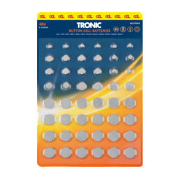 Tronic Button Cell Batteries - 48 Pack