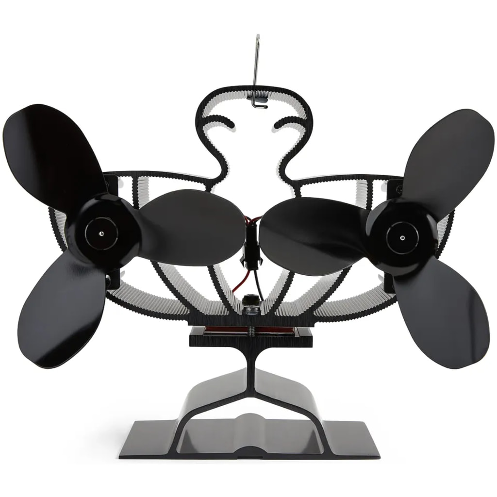 VONHAUS - 6 Blade Double Stove Fan