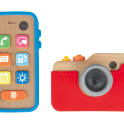 Playtive Wooden Learning Tablet/​Smartphone & Camera
