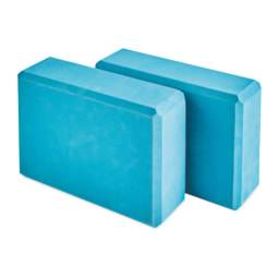Crane Blue Yoga Block 2 Pack