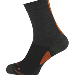 Crane Orange Wool Cycling Socks