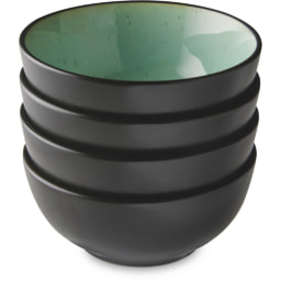 Green Reactive Glaze Bowl 4 Pack