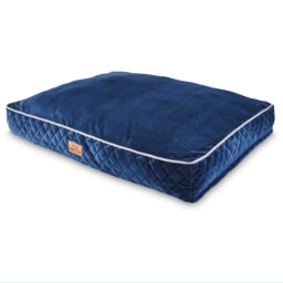 Large Navy Quilted Dog Mattress