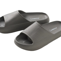 Men’s Grey Sliders With Wide Strap