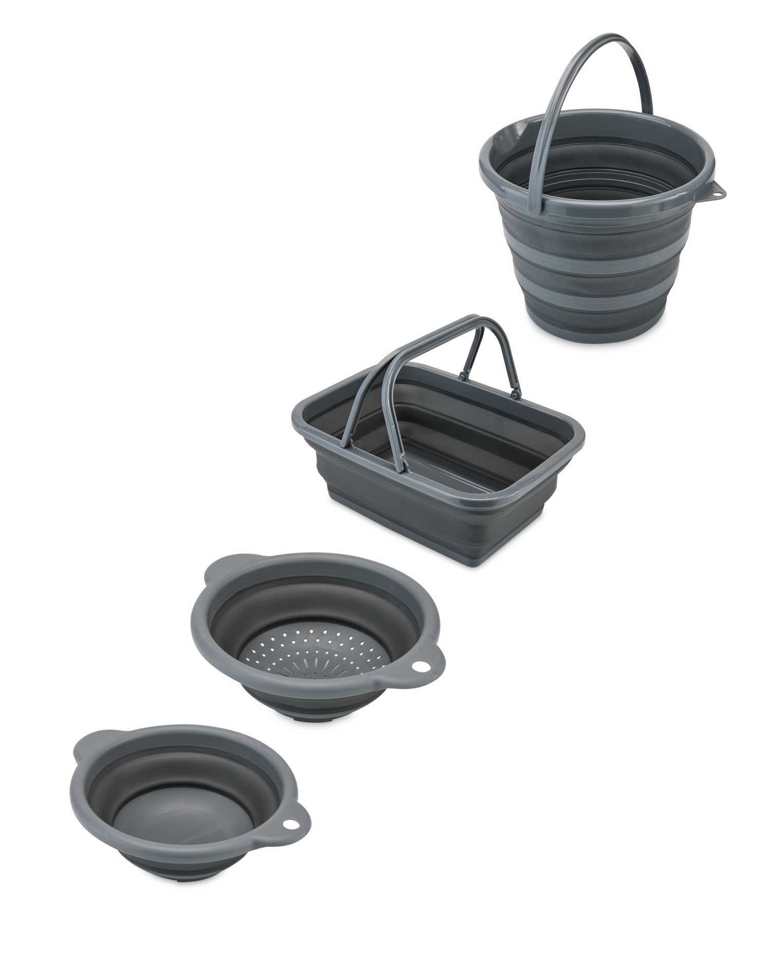 multiPROMOS Adventuridge Grey Folding Dish Set