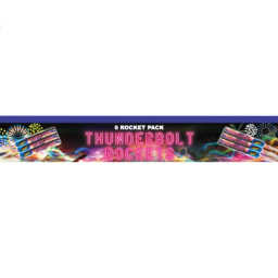 STANDARD FIREWORKS - Thunderbolt Rockets - 6 Pack