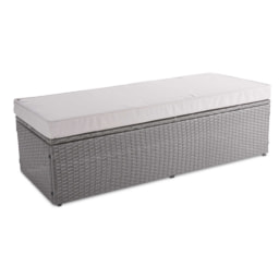 Anthracite Rattan Effect Bench
