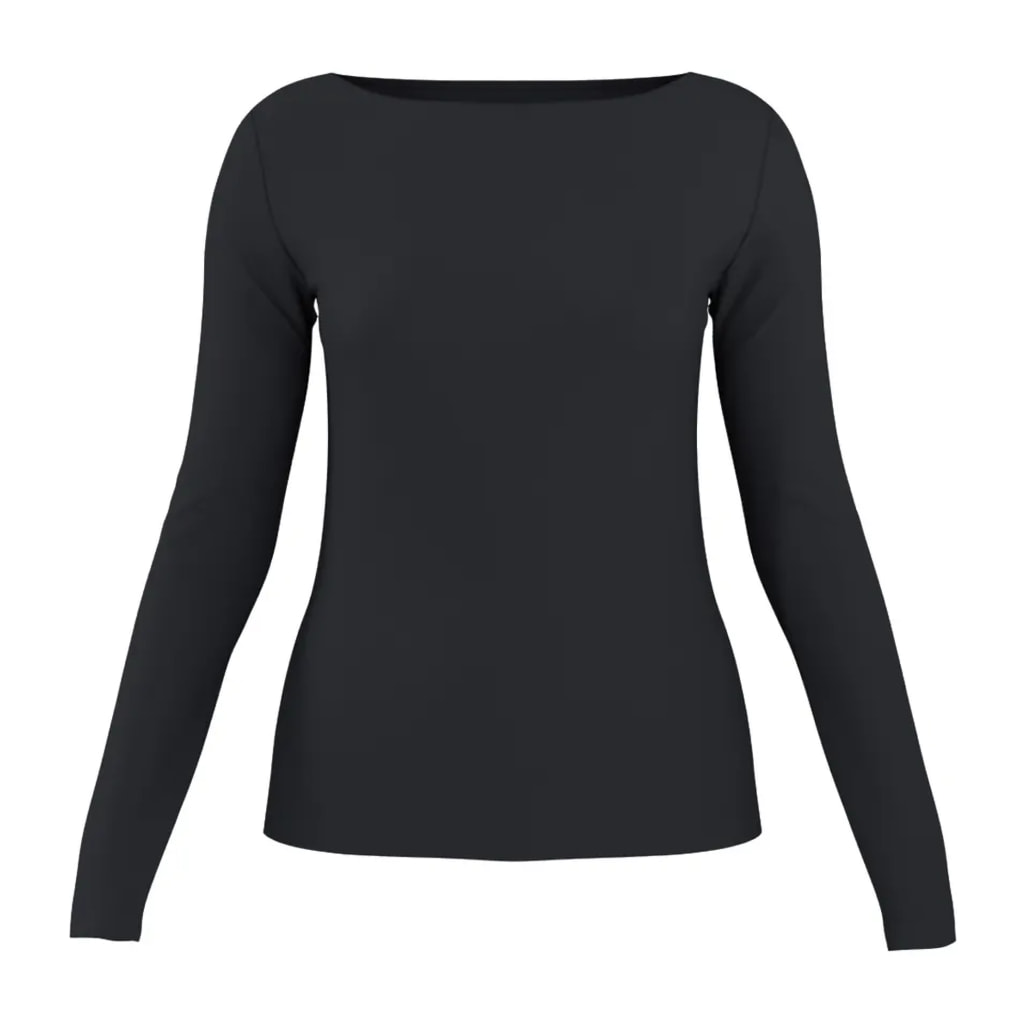 Ladies’ Black Long Sleeve Top