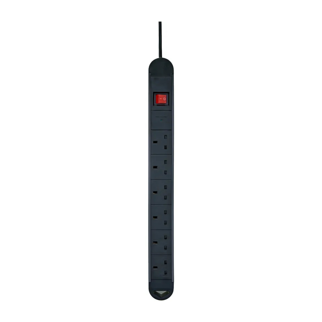 Black Extension Lead