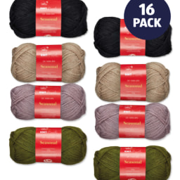 Seasonal Double Knit Yarn 16 Pack
