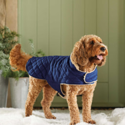 Quilted Sherpa Dog Coat
