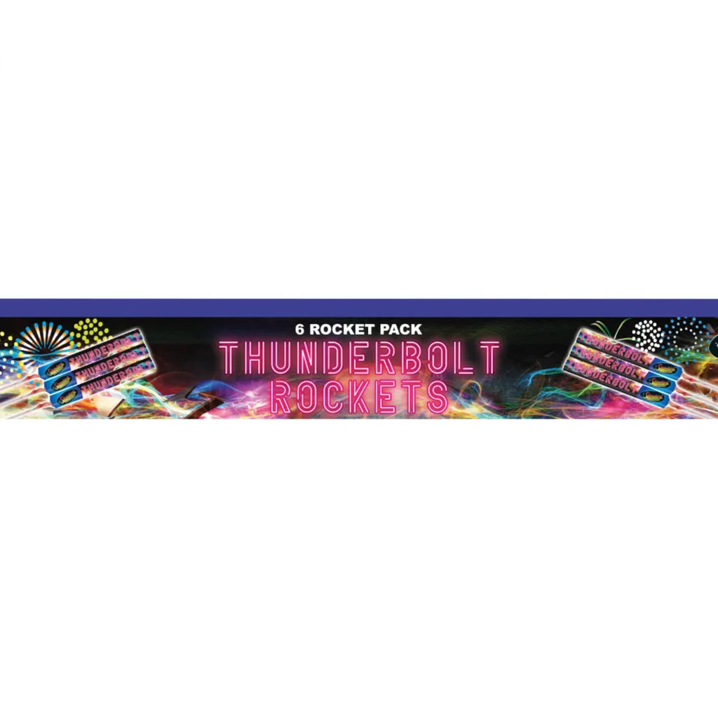 STANDARD FIREWORKS - Thunderbolt Rockets - 6 Pack