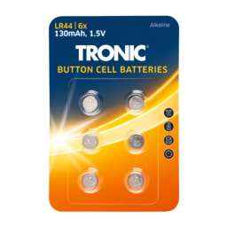 Tronic Button Cell Batteries - 6 Pack