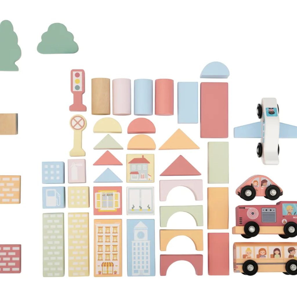City Building Blocks - 50 Pieces