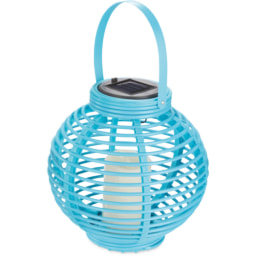 Blue Solar Coloured Globe Lantern