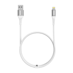 White USB 2.0 Type-A to 8-Pin - Charging & Data Transfer Cable
